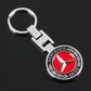 Mercedes-Benz Star Metal Keychain – Premium Wheat Pattern Logo Key Ring | Black Gold, Black Red & Full Red | 90×35mm | 30g