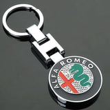 Alfa Romeo Metal Keychain – Premium Alfa Romeo Logo Key Ring | Luxury Zinc Alloy Car Keychain | 90×34mm | 39g