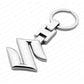 Suzuki Chrome Metal Keychain – Premium Suzuki Logo Key Ring | Zinc Alloy Car Keychain | 89×36mm | 31g