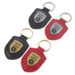 Mercedes-Benz Shield Keychain – Premium Leather & Metal Car Keyring | Black Gold, Red Gold, Black Silver & Red Silver | 85mm