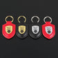 Mercedes-Benz Shield Keychain – Premium Leather & Metal Car Keyring | Black Gold, Red Gold, Black Silver & Red Silver | 85mm