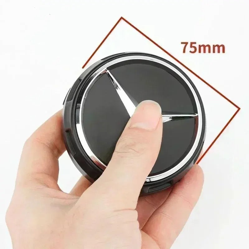 Mercedes-Benz Wheel Center Caps Pack of 4 – 60mm, 75mm, 144mm, 146mm, 154mm & 163mm OEM Style Replacement Hub Caps for Mercedes Wheels